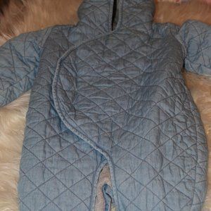 GAP ONeSIE QUILTED BLUE